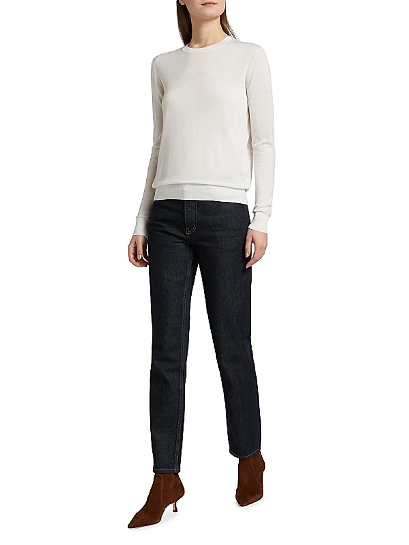 Fine Knit Crewneck Sweater