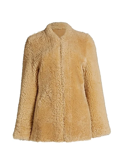 Cinched Shearling Jacket