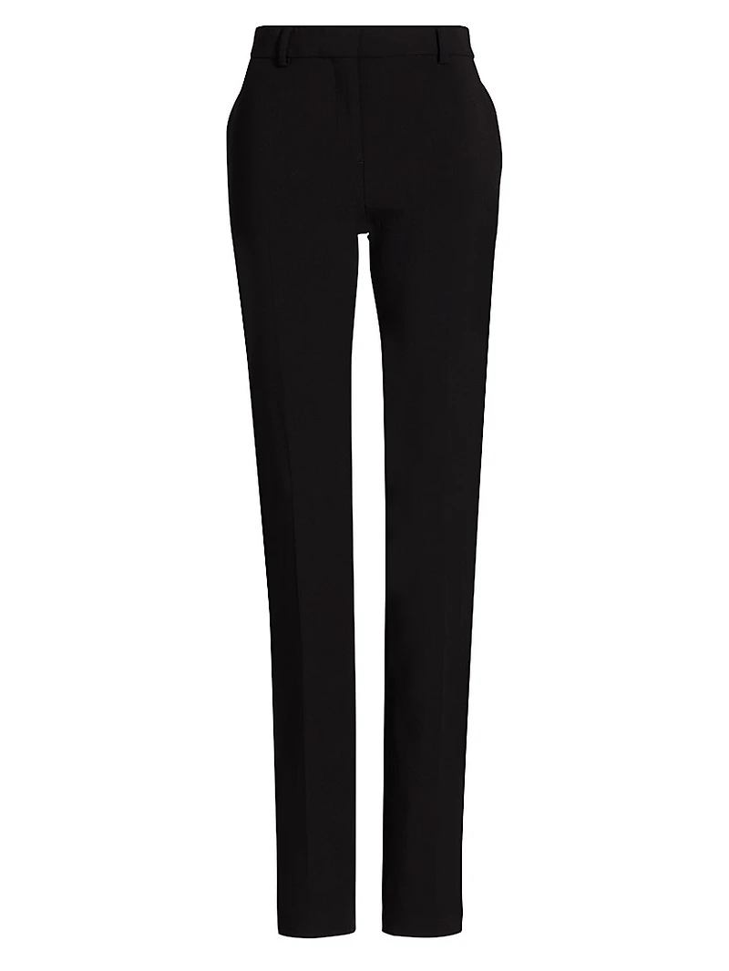Low-Rise Slim Trousers