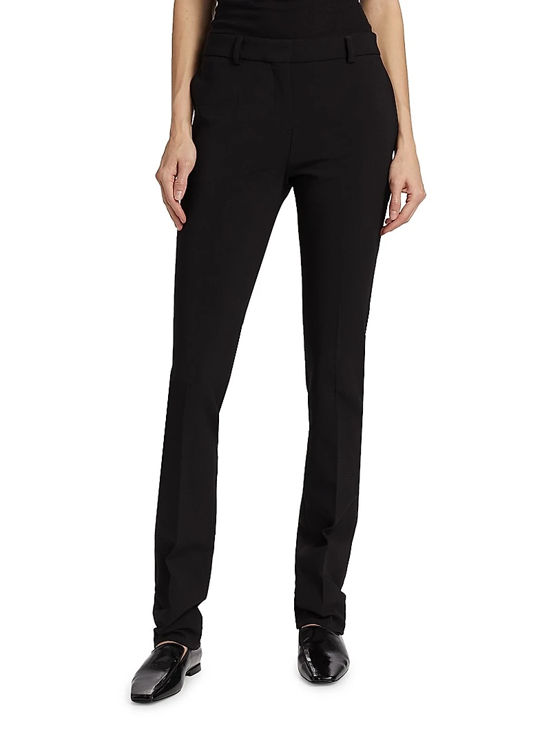 Low-Rise Slim Trousers