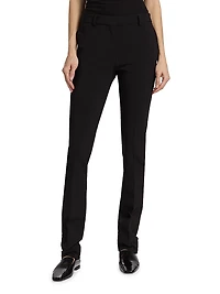 Low-Rise Slim Trousers