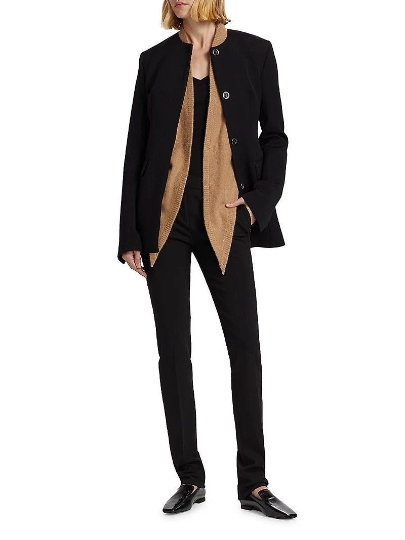Low-Rise Slim Trousers