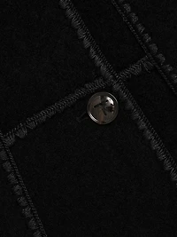 Embroidered Scarf Coat