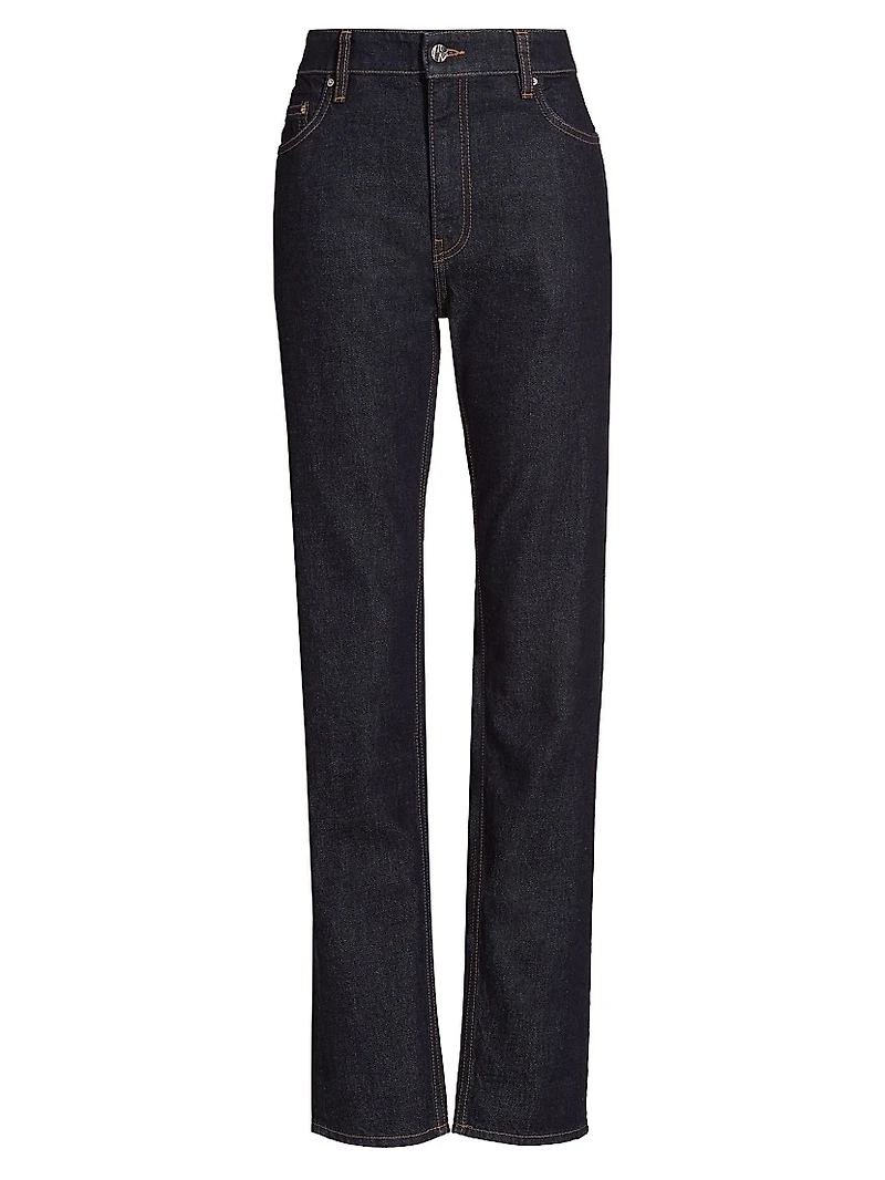 Low-Rise Tapered Jeans