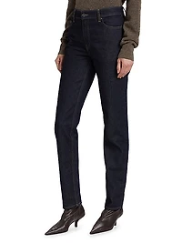 Low-Rise Tapered Jeans