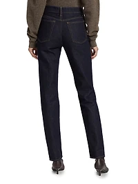 Low-Rise Tapered Jeans