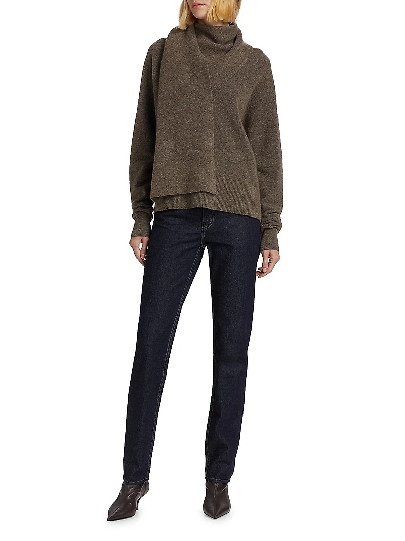 Low-Rise Tapered Jeans