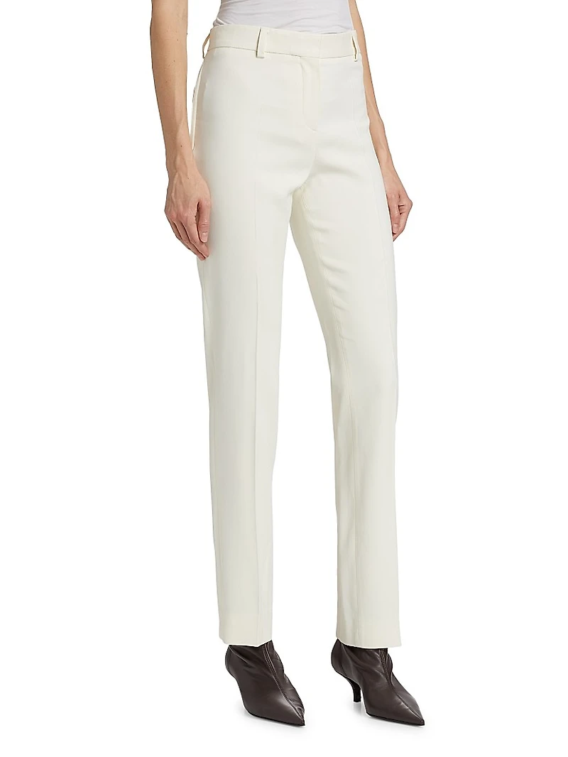 Low-Waist Slim-Fit Trousers
