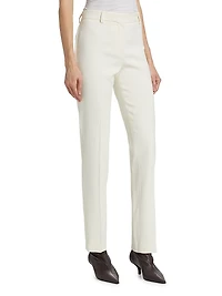Low-Waist Slim-Fit Trousers