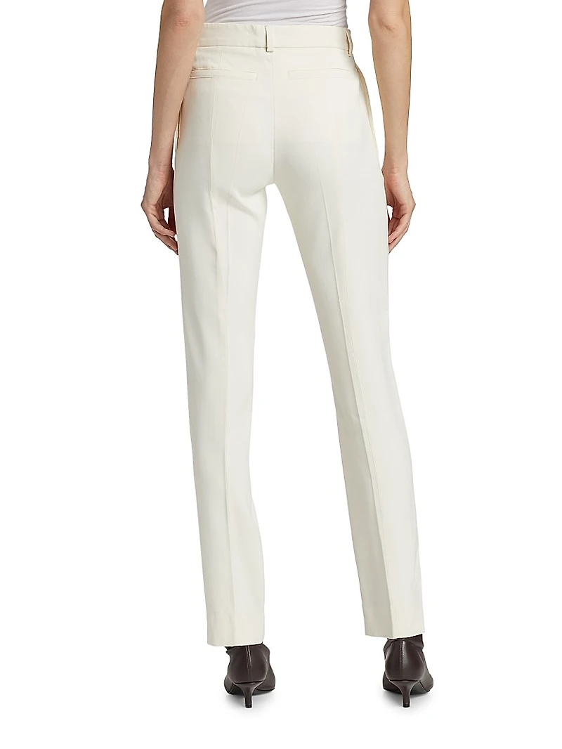 Low-Waist Slim-Fit Trousers