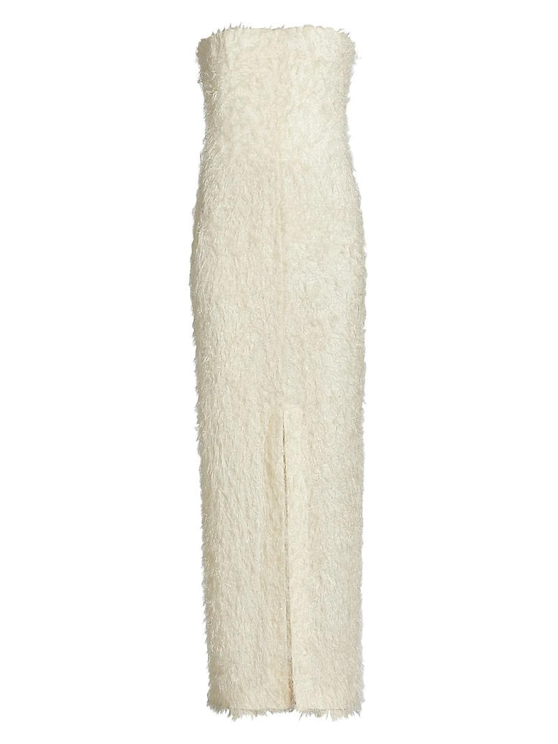 Strapless Fil Coupé Dress