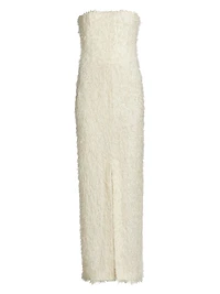 Strapless Fil Coupé Dress