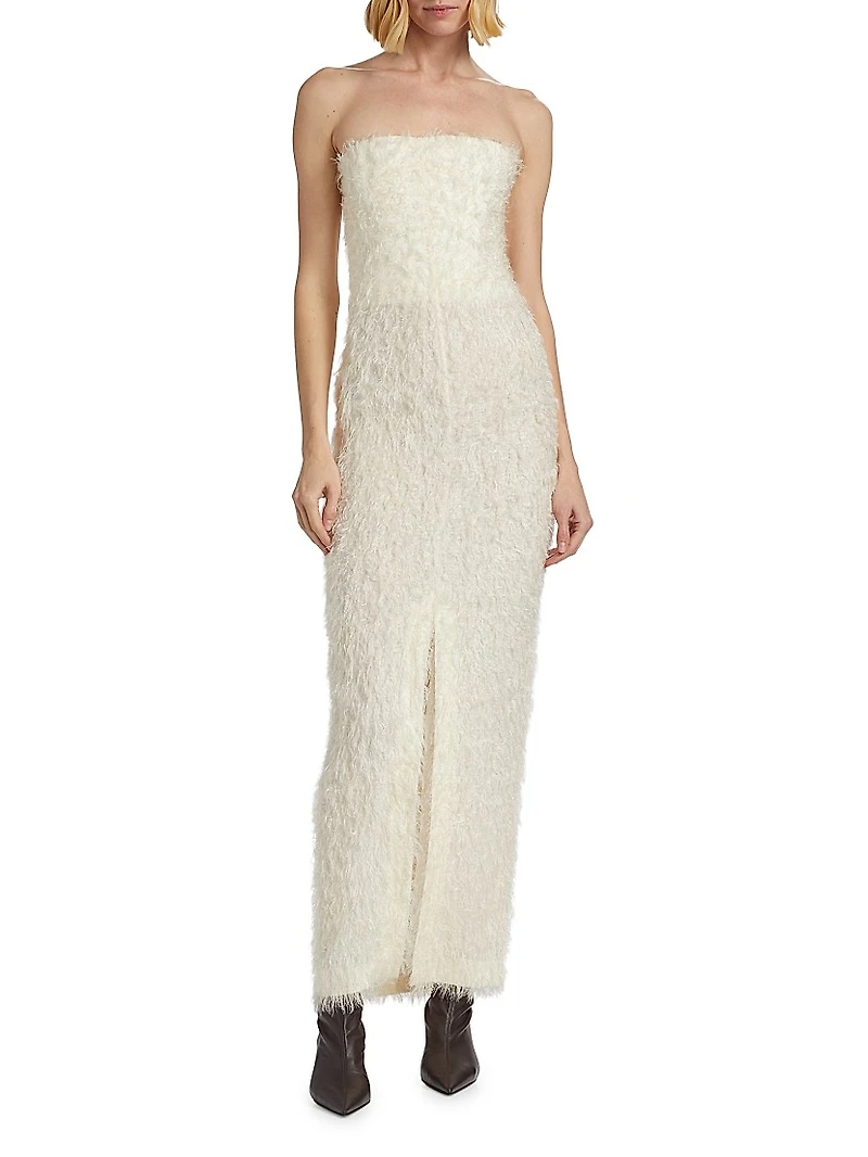 Strapless Fil Coupé Dress