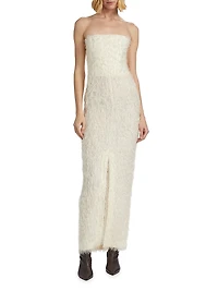 Strapless Fil Coupé Dress