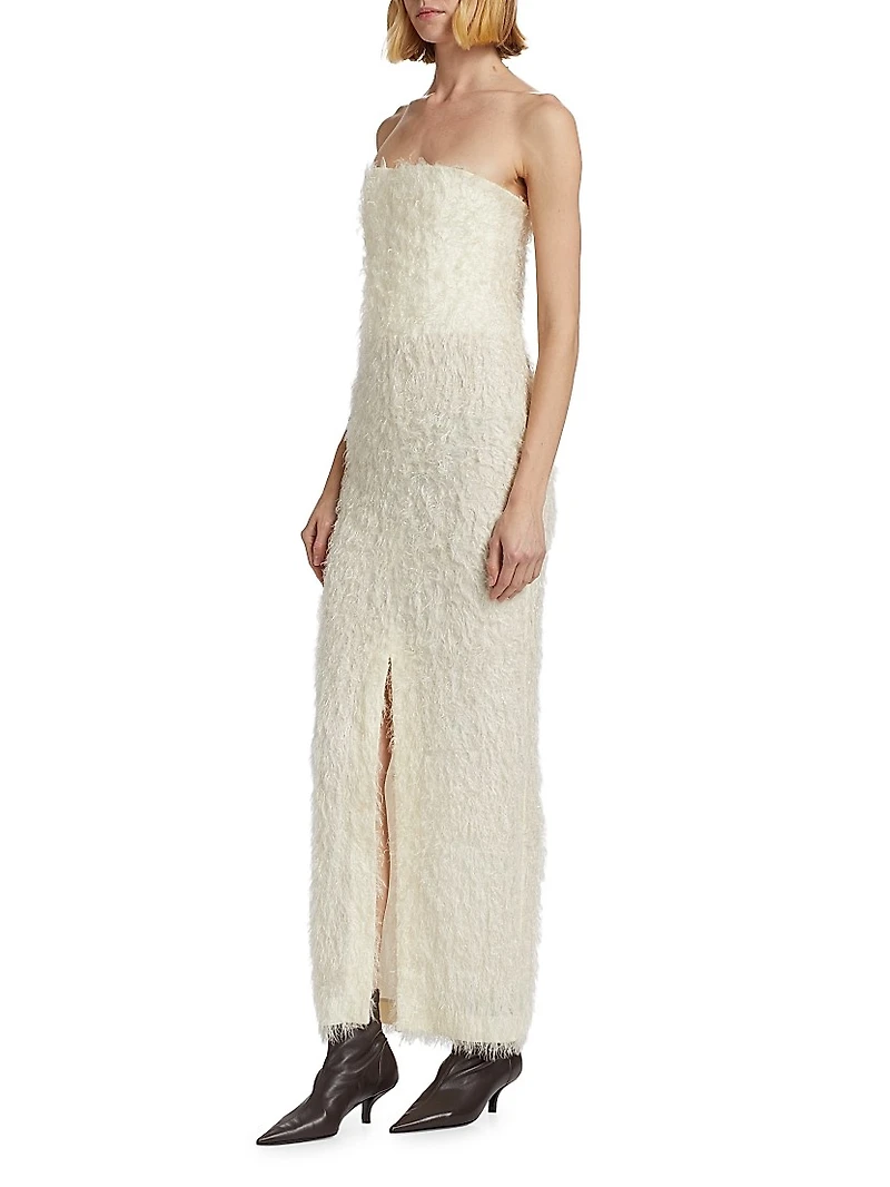 Strapless Fil Coupé Dress