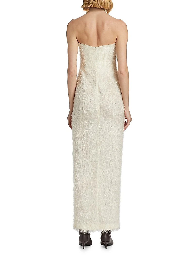 Strapless Fil Coupé Dress