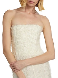 Strapless Fil Coupé Dress