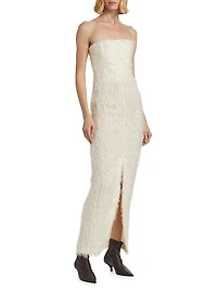 Strapless Fil Coupé Dress