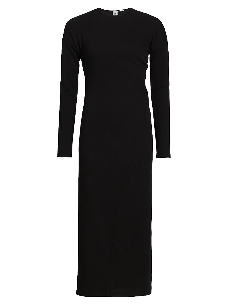 Twisted Jersey Midi Dress