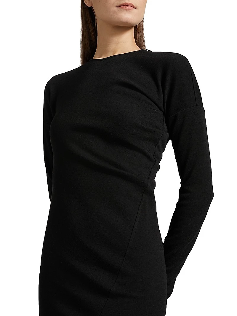 Twisted Jersey Midi Dress