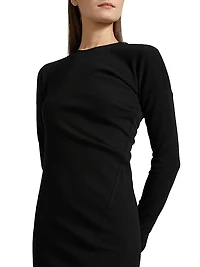 Twisted Jersey Midi Dress