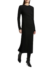 Twisted Jersey Midi Dress