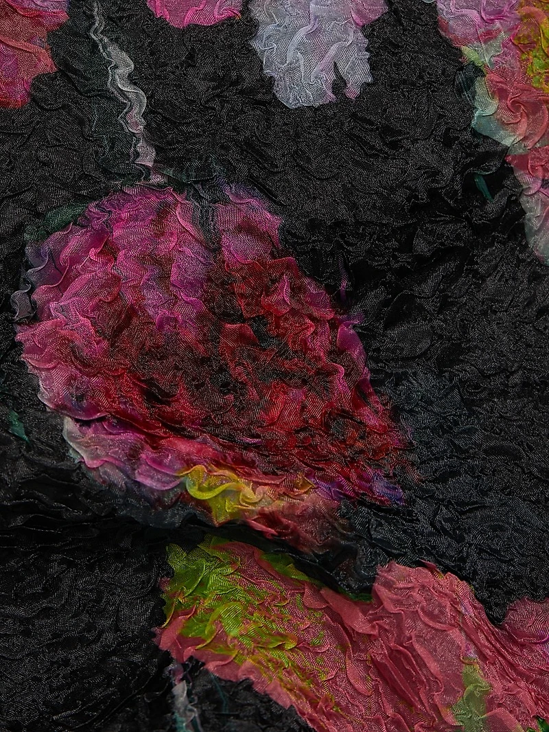 Demi Floral Organza Strapless Gown