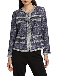 Keaton Tweed Single-Breasted Jacket