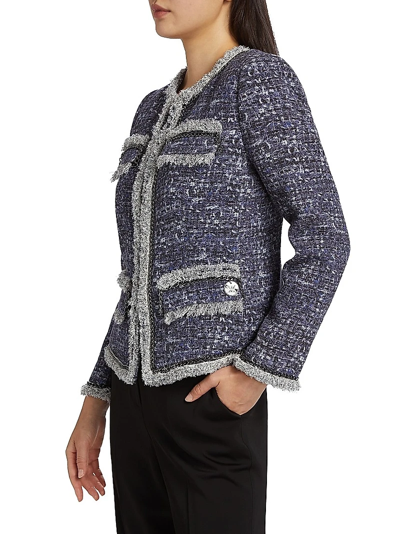 Keaton Tweed Single-Breasted Jacket