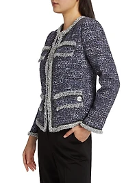 Keaton Tweed Single-Breasted Jacket
