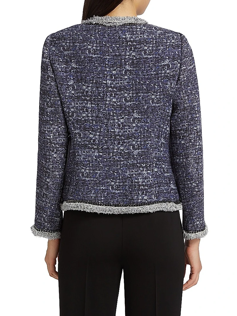 Keaton Tweed Single-Breasted Jacket