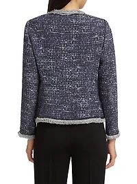 Keaton Tweed Single-Breasted Jacket