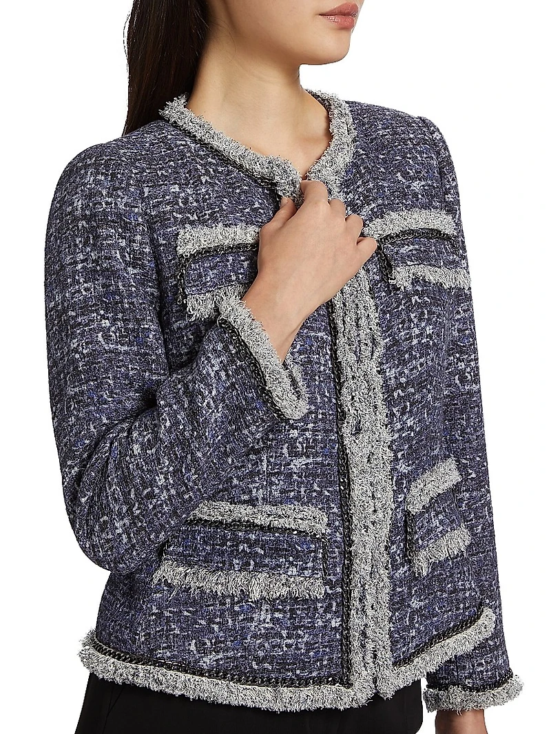 Keaton Tweed Single-Breasted Jacket