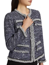 Keaton Tweed Single-Breasted Jacket
