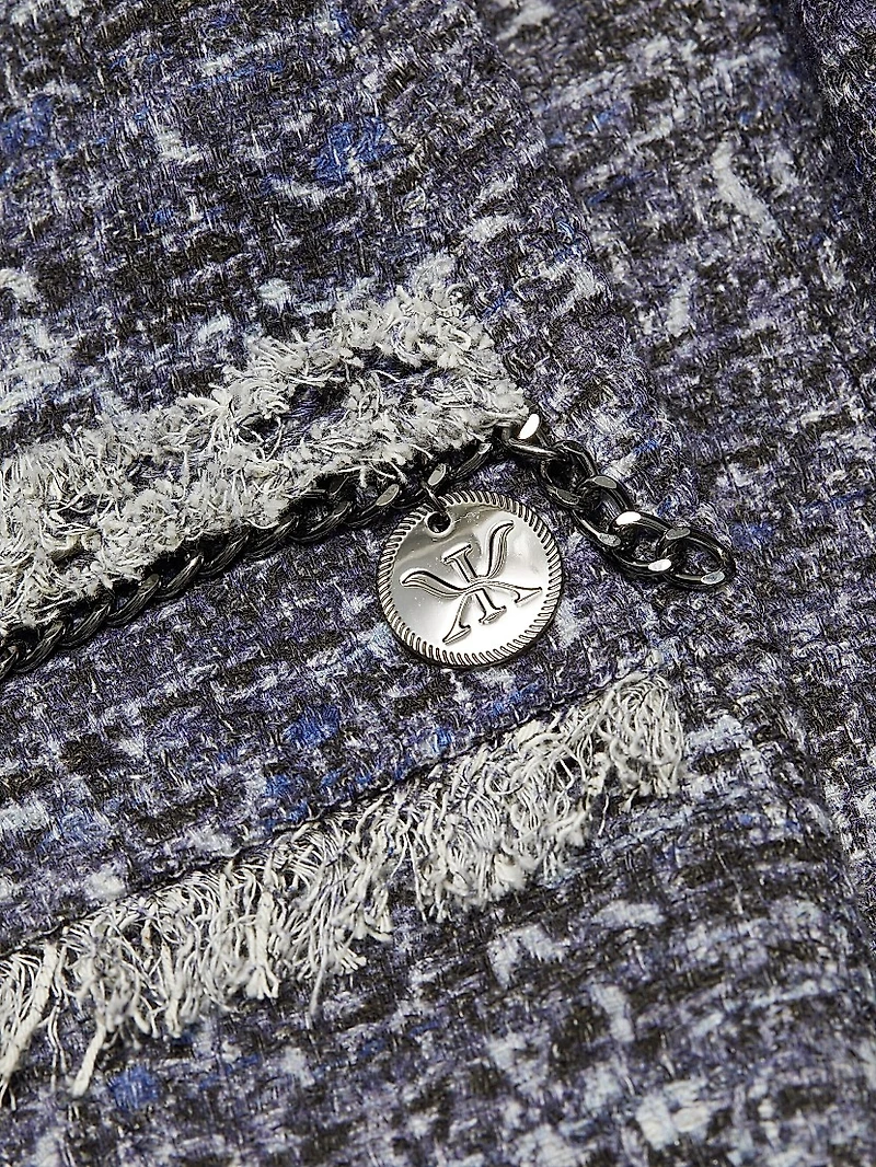 Keaton Tweed Single-Breasted Jacket