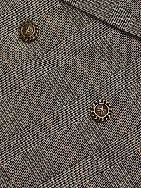 Nebula Plaid Double-Breasted Jacket
