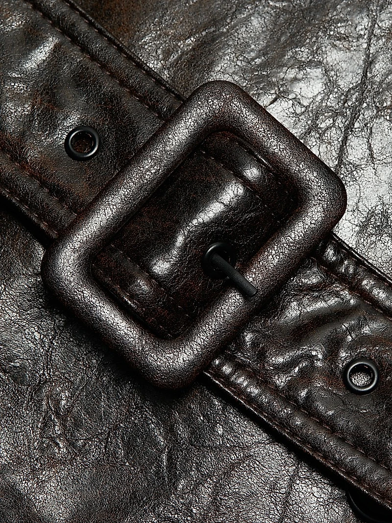 Harper Faux Leather Vest