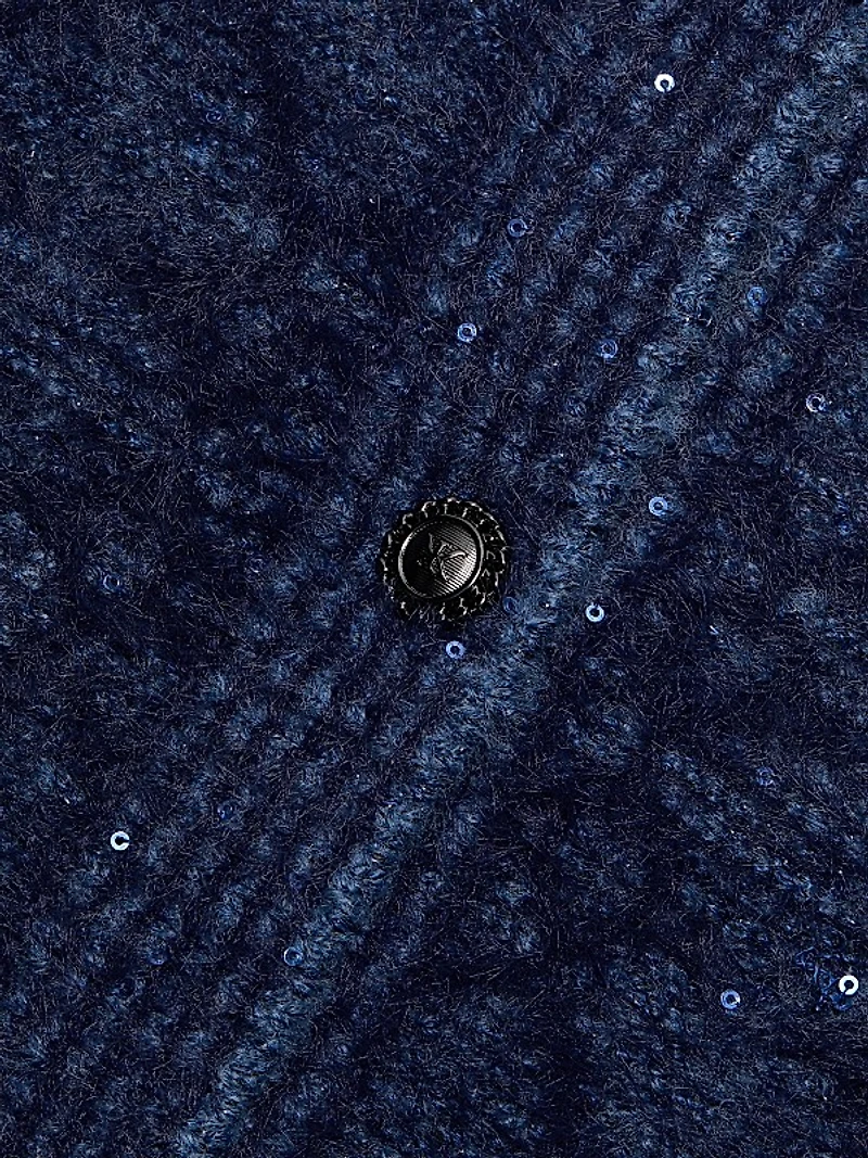 Evey Metallic Bouclé Cardigan