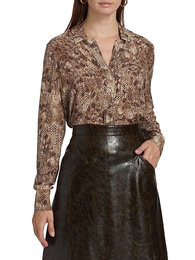 Snakeskin Blouse
