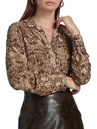 Snakeskin Blouse