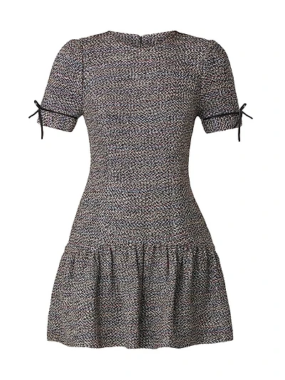 Ivey Tweed Drop-Waist Minidress