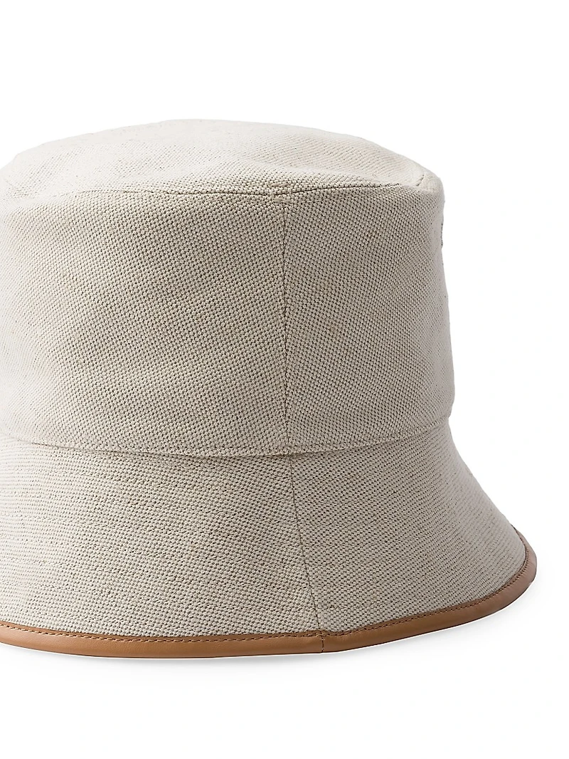 Linen Blend Bucket Hat