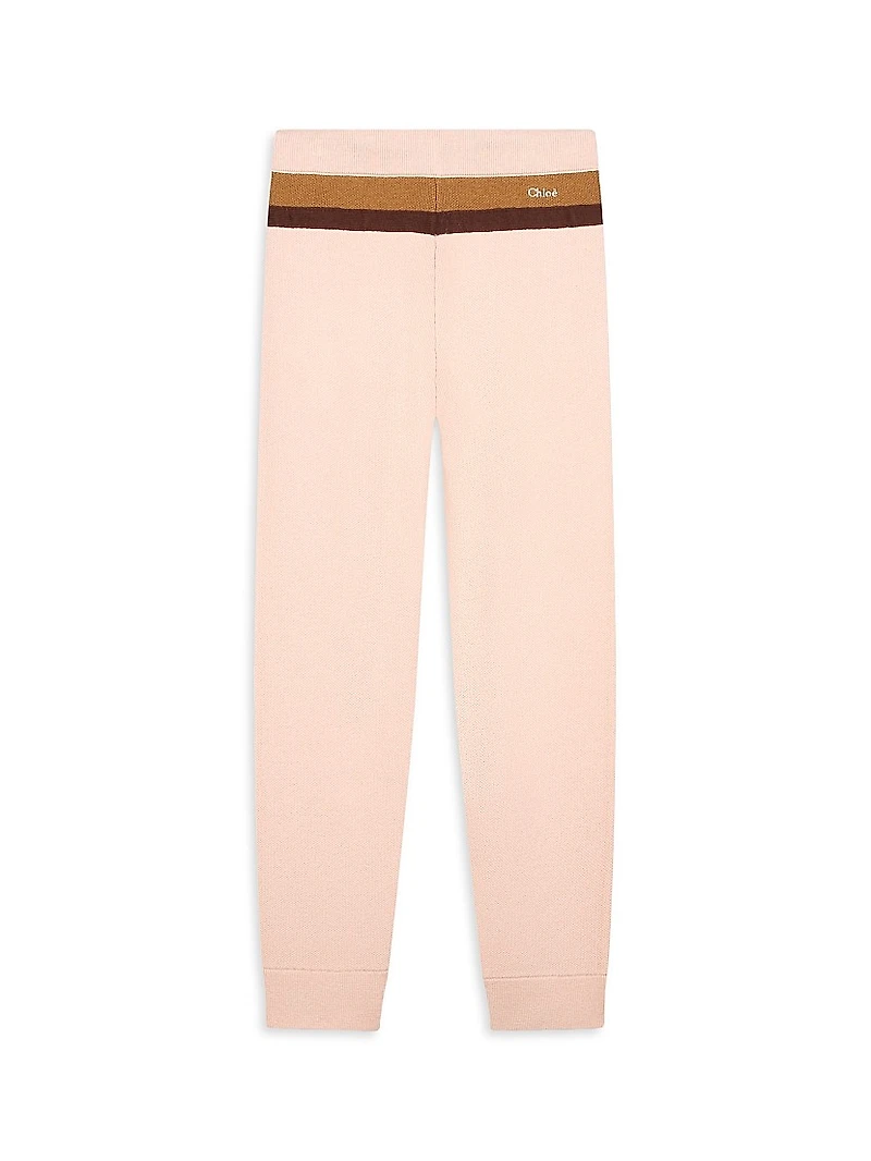 Little Girl's & Knit Jogger Trousers