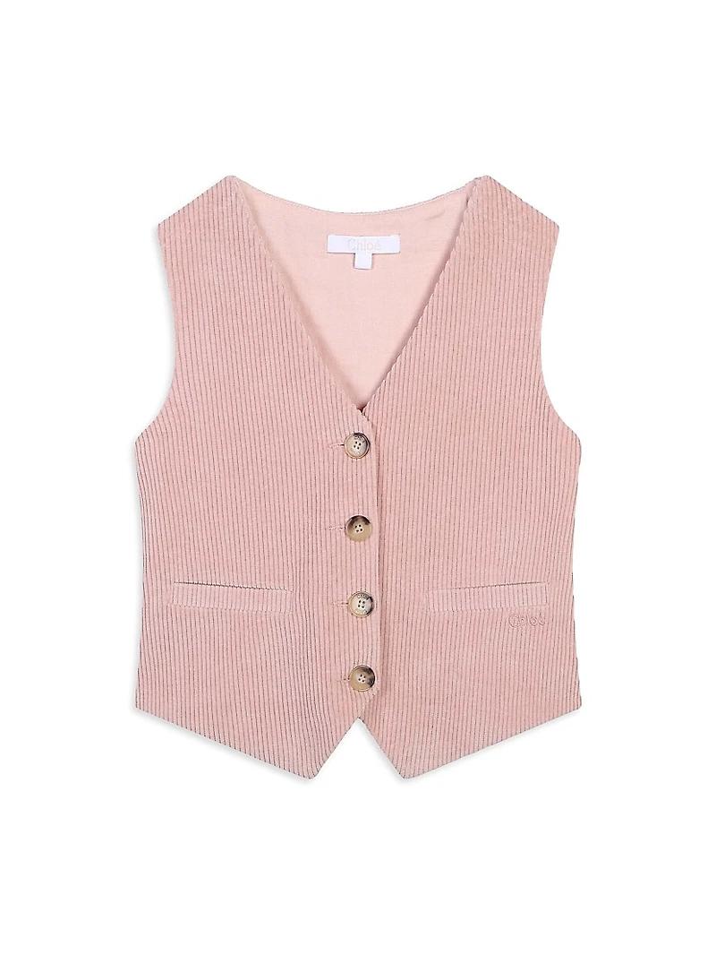 Little Girl's & Corduroy Waistcoat