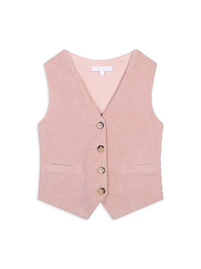 Little Girl's & Corduroy Waistcoat