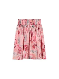 Little Girl's & Ceremonie Spiral Print Skirt