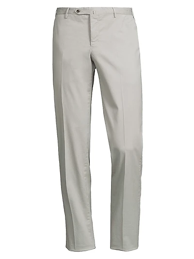 Stretch Cotton-Blend Slim-Fit Trousers