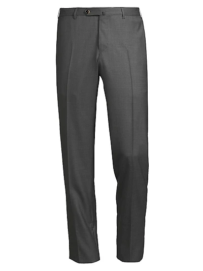 Deluxe Super 160s Serge Wool Trousers