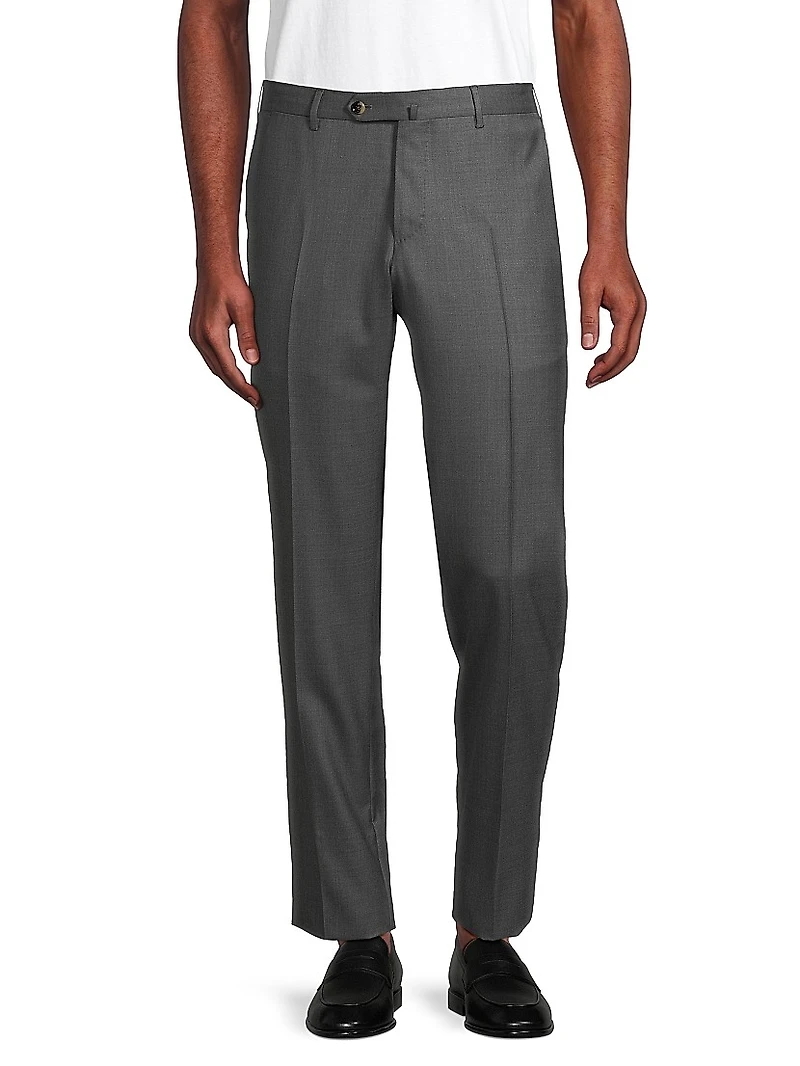 Deluxe Super 160s Serge Wool Trousers