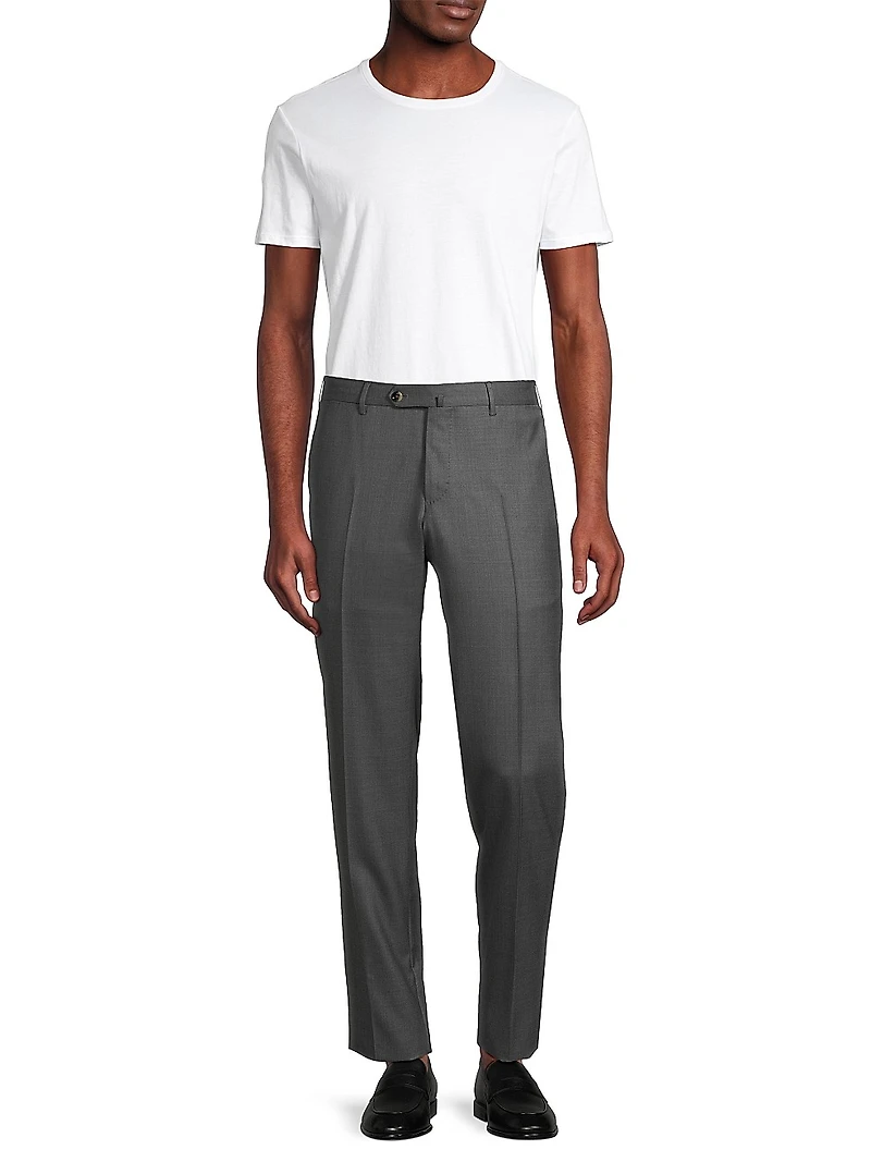 Deluxe Super 160s Serge Wool Trousers